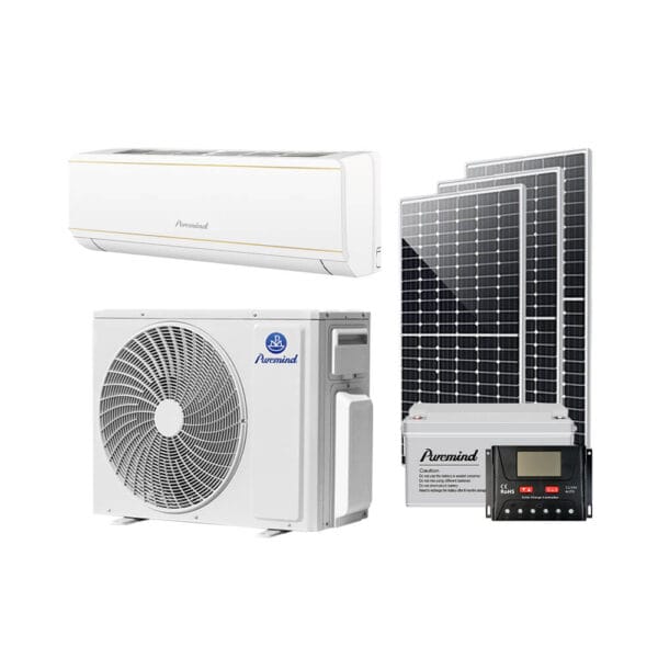 dual power solar air conditioning unit